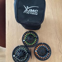 Moulinet JMC r&eacute;volution 68 + 2 bobines + sacoche