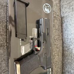Glock 17 custom we argent/noir
