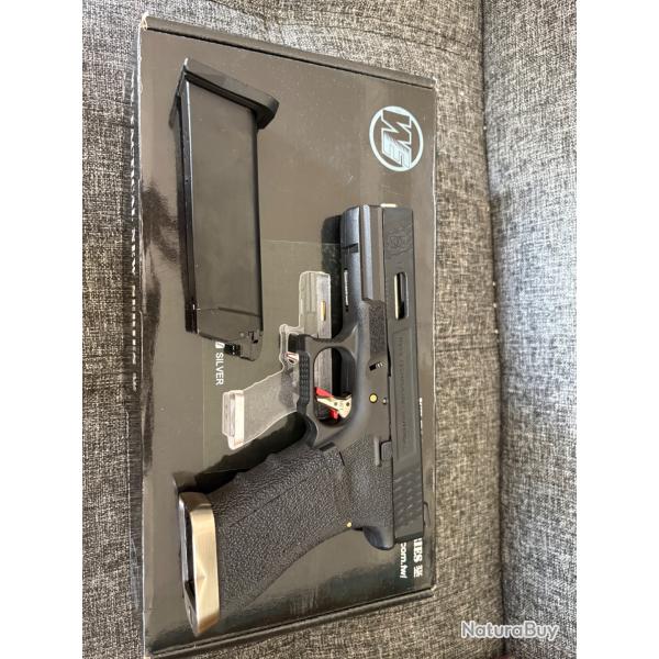 Glock 17 custom we argent/noir