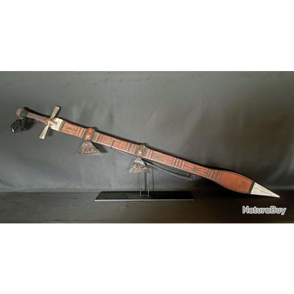 BELLE �P�E AFRICAINE KASKARA DU SOUDAN, XIX SI�CLE, SUDANESE SWORD