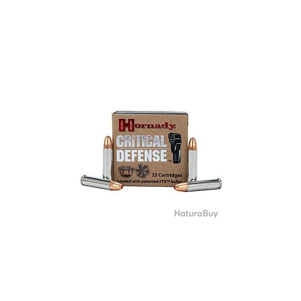 Boite de munition Hornady critical Defense .30 carabine 110GR FTX x25