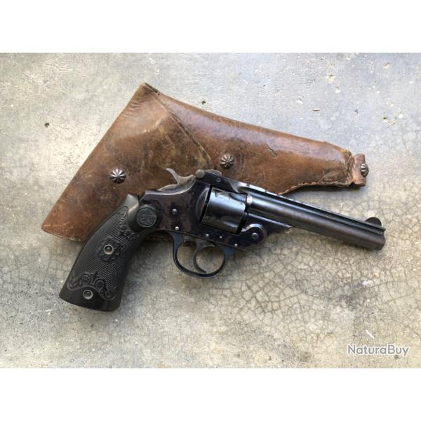 Superbe revolver Iver Johnson Target canon long cal 32SW