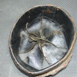 Coiffe en cuir originale casque de pompier mod&egrave;le 33 taille 58