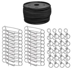 Kit d'attache pour appelants - &Eacute;lastique 25m + 20 &eacute;pingles + 20 &eacute;merillons