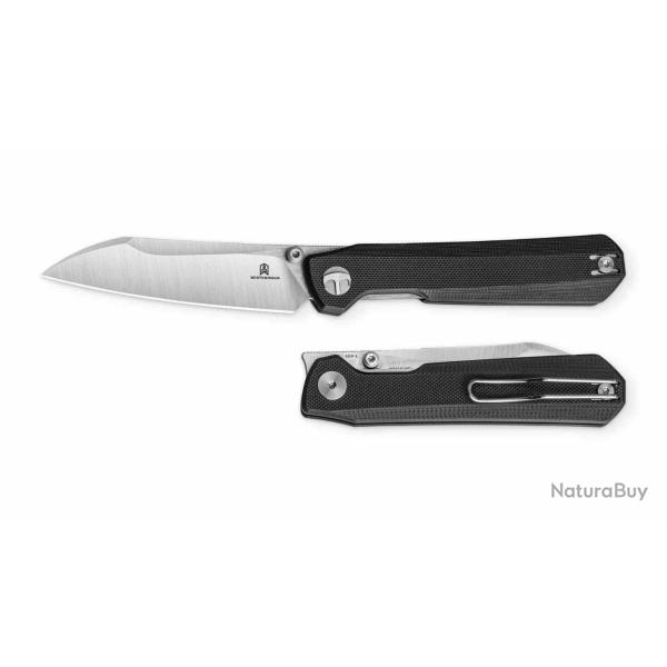 Couteau Bestechman Curvee Lame Acier AEB-L Satin Manche G10 Noir Liner Lock BKMK20A