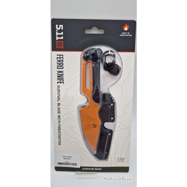 Lame de survie avec allume feu 5.11