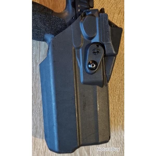 Holster Safariland cz p10 / cz p10c optique et lampe/ compatible glock