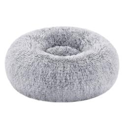 Panier pour chien lit pour chat tissu peluche 50 cm gris 12_0006834