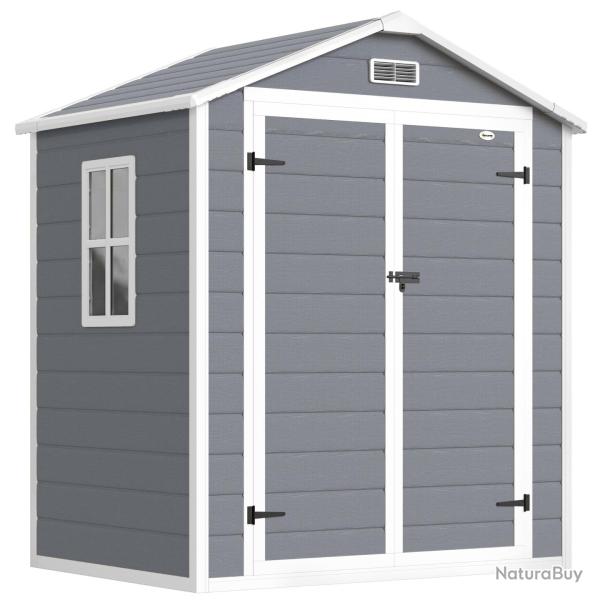 Abri de jardin cabanon rangement pour outils 183 x 134 x 210 cm grande capacit� ventilation moderne