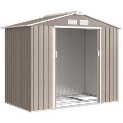 Abri de jardin grande remise pour outils 213 x 130 x 185 cm porte coulissante industriel en acier g