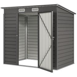 Abri de jardin pour les outils 191 x 130 x 166,5 cm porte verrouillable ventilation antihumidit&eacute; mo