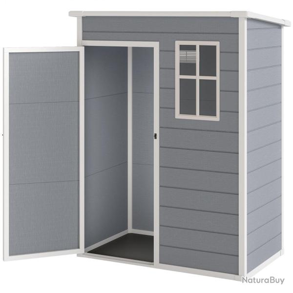 Abri de jardin 151 x 92 x 193 cm porte verrouillable avec ventilation design contemporain ext�rieur