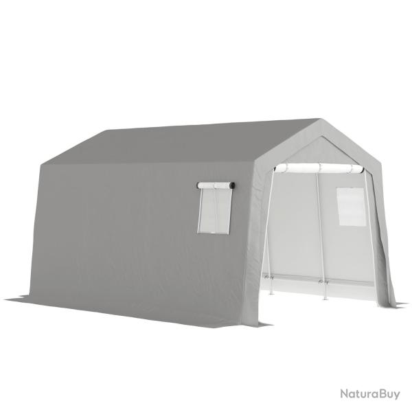 Abri de rangement ext�rieur pour motos et v�los 300 x 447 x 255 cm b�che �tanche porte zipp�e moder