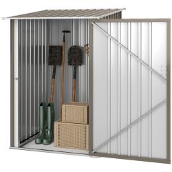 Abri de jardin remise outils 100 x 103 x 160 cm porte verrouillable rangement 1 m&sup2; contemporain en