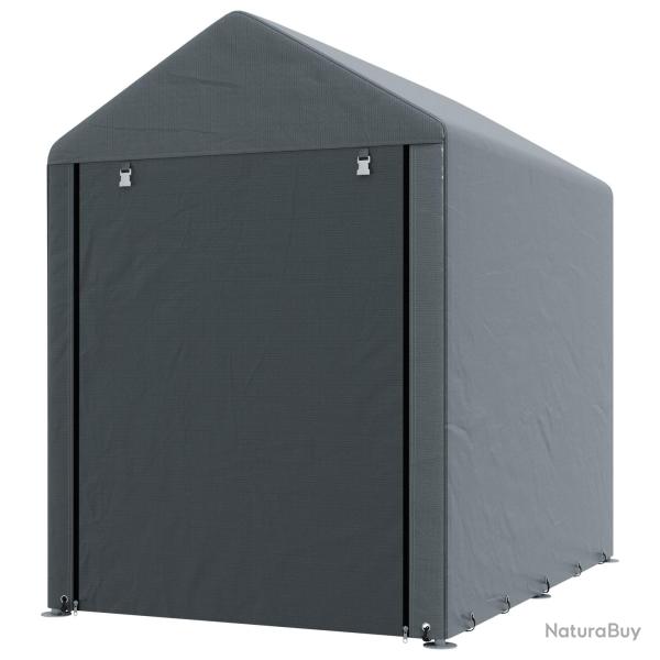 Abri de jardin rangement 120 x 179 x 165 cm protection intemp�ries porte zipp�e acc�s rapide modern