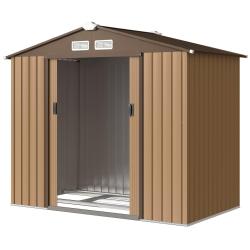 Abri de jardin remise pour outils 213 x 130 x 185 cm s&eacute;curisable ventilation style contemporain des