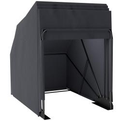 Abri de moto ext&eacute;rieur 345 x 135 x 191 cm pour 2 motos anti uv r&eacute;tractable moderne contemporain en