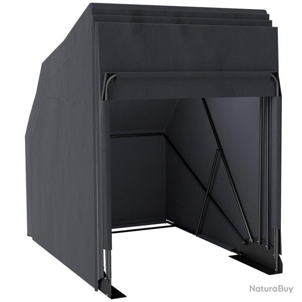 Abri de moto ext�rieur 345 x 135 x 191 cm pour 2 motos anti uv r�tractable moderne contemporain en