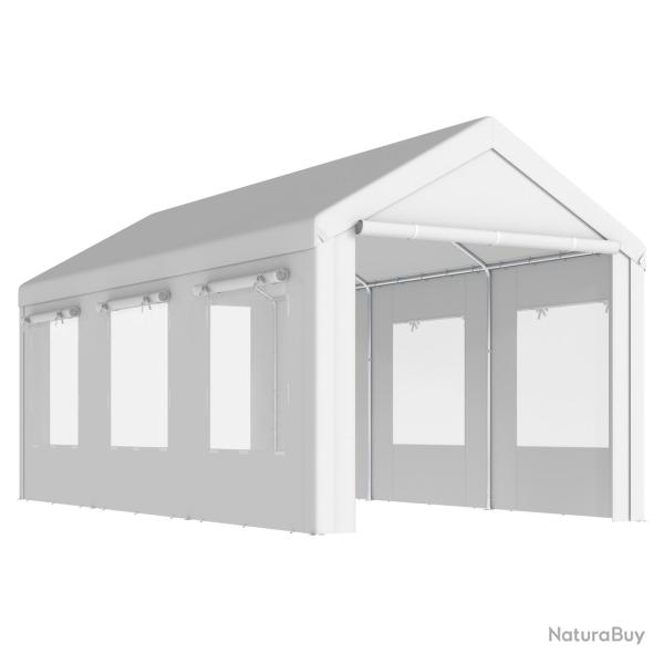 Abri de voiture 600 x 295 x 295 cm hauteur r�glable protection uv portes zipp�es contemporain en ac