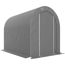 Abri de jardin tente pour v&eacute;lo 239 x 159 x 190 cm &eacute;tanche grande porte zipp&eacute;e design contemporain e