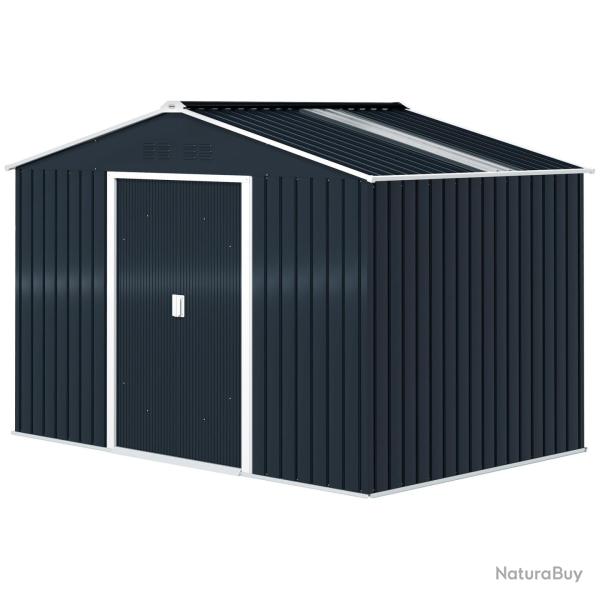 Abri de jardin ext�rieur 277 x 195 x 192 cm double porte coulissante ventilation optimale moderne e