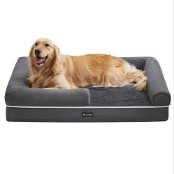 Panier pour chien orthop&eacute;dique canap&eacute; lit pour animaux rembourrage moelleux bords rehauss&eacute; housse a