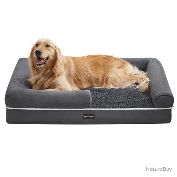Panier pour chien orthop�dique canap� lit pour animaux rembourrage moelleux bords rehauss� housse a