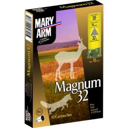 Cartouches MARY ARM MAGNUM 32 NIKELE - Cal:20/76 - 32gr - BJ - X10 1