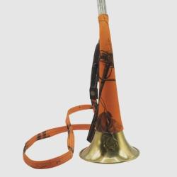 Corne Pavillon Laiton Gain&eacute;e Orange Camo 30 cm
