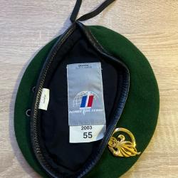 B&eacute;ret r&eacute;glementaire L&eacute;gion &eacute;trang&egrave;re 13e DBLE BEATEX 2003 + insigne Balme