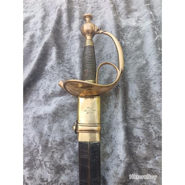 SABRE D`OFFICIER SARDO -PIEMONTAISE ALBERTINA 1833