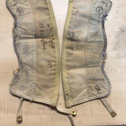 Guetre Anglaise GB militaire WW2 occasion la paire