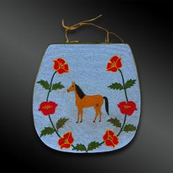 SAC de transport de mat&eacute;riel pour le feu appel&eacute; firebag - Culture Blackfeet - Vers 1870