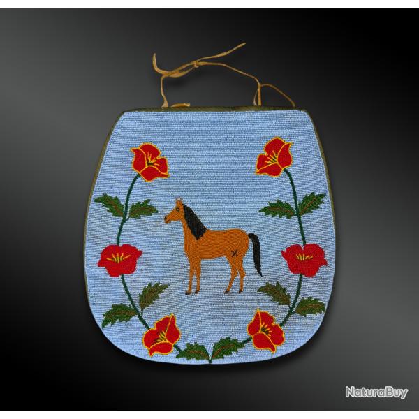 SAC de transport de mat�riel pour le feu appel� firebag - Culture Blackfeet - Vers 1870