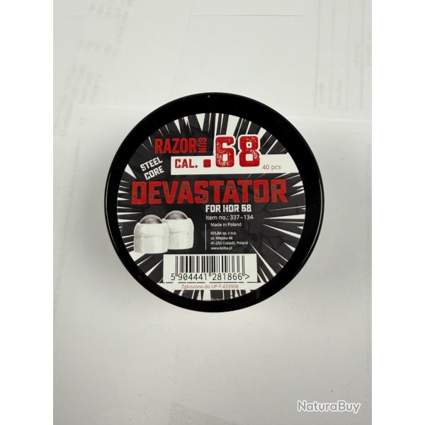 Devastator cal .68 (pour HDR 68) - RAZOR GUN - bo�te de 40
