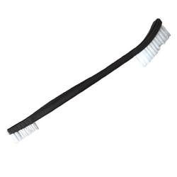 Brosse deux extr&eacute;mit&eacute;s en Nylon blanc - Nettoyage
