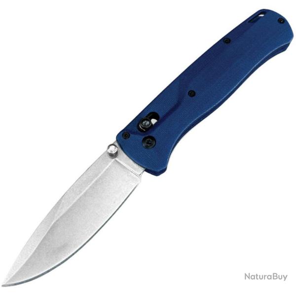 Couteau ElitEdge Lame Acier D2 Manche G10 Bleu Axis Lock EE10B014BL