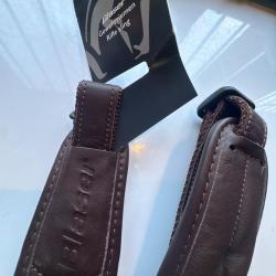 Bretelle blaser cuir bicolore