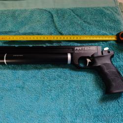 Vends pistolet PCP snowpeak Art&eacute;mis PP750S-A, calibre 5.5mm (0.22), monocoup, 15-17 j.