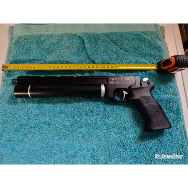 Vends pistolet PCP snowpeak Art�mis PP750S-A, calibre 5.5mm (0.22), monocoup, 15-17 j.