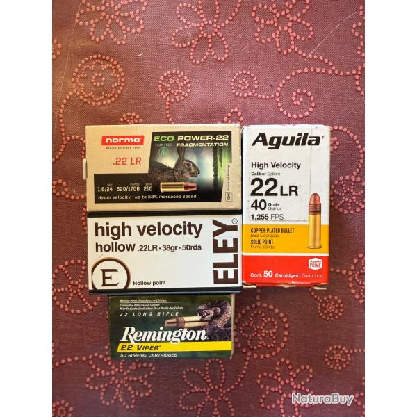 Lot munitions 22LR HV