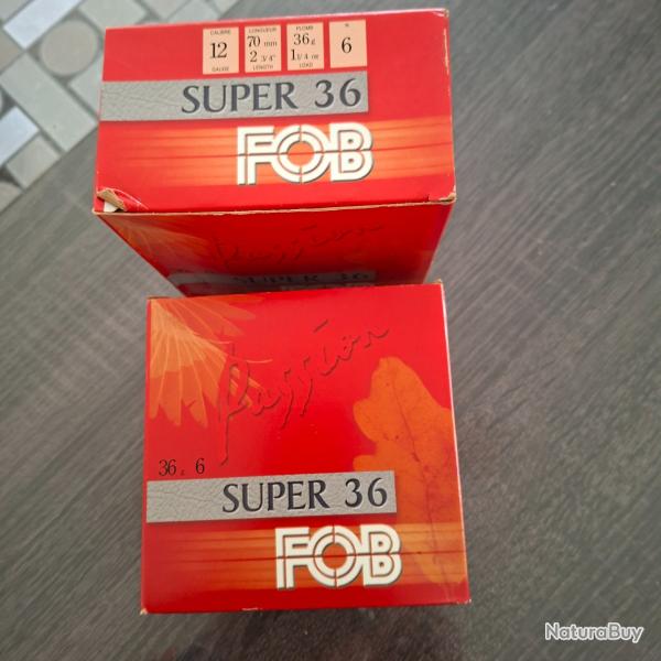 Lot 2x25 cartouches super 36 FOB