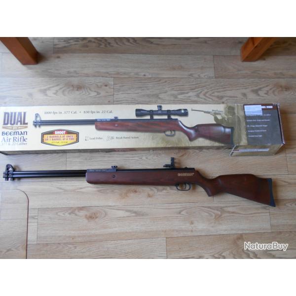 Carabine Beeman Dual calibre 4,5 + lunette 4x32