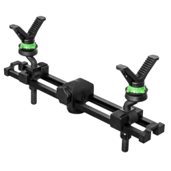 Support double pour tr&eacute;pied de tir - Maintien 2 points pour fusil & carabine