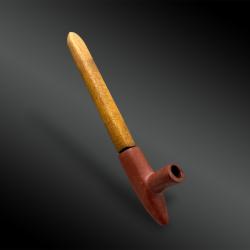 PIPE - Indiens Blackfoot, Alberta, Am&eacute;rique du Nord - Vers 1880