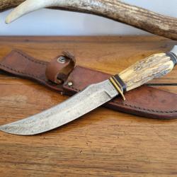 ANCIEN COUTEAU DE CHASSE  " WILDCAT " SOLINGEN GERMANY .