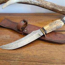 ANCIEN COUTEAU DE CHASSE  " WILDCAT " SOLINGEN GERMANY .