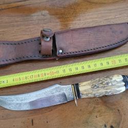 ANCIEN COUTEAU DE CHASSE  " WILDCAT " SOLINGEN GERMANY .