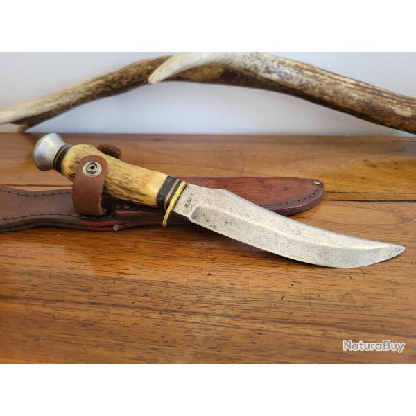 ANCIEN COUTEAU DE CHASSE  " WILDCAT " SOLINGEN GERMANY .