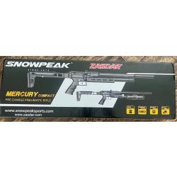 Carabine compacte 19.9 j SNOWPEAK / Mercury - AP900 - 5.5mm - R&eacute;gul&eacute;e + Pompes PCP Powair + Plombs